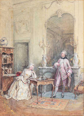 Неизвестный художник. Жанровая сцена 